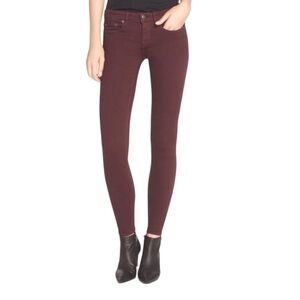 Vince Riley Burgundy Skinny Jeans Pants